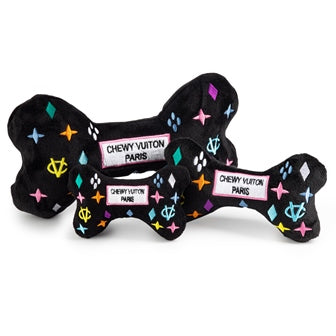 Black Monogram Chewy Vuiton Bone by Haute Diggity Dog