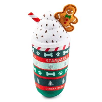 Starbarks Ginger Bark Latte Christmas Dog Toy by Haute Diggity Dog