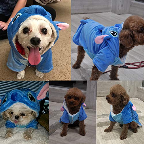 Dog Hoodie, Dog Halloween Costume Xmas Pajamas Outfit, Pet Coat Cartoon Costumes for Small Medium Large Dogs and Cats for Halloween Christmas and Winter -M