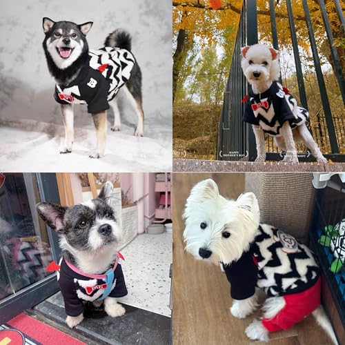 Dog Sweaters for Small Dogs Girl Boy, Dog Halloween Costume，Sherpa Fleece Dog Winter Clothes for Small Dogs Boy Girl