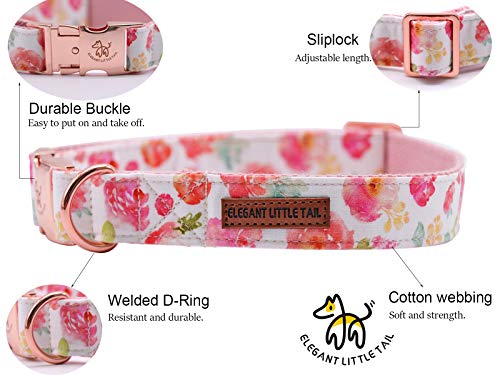 Elegant little tail Dog Collar with Bow, Bowtie Dog Collar, Adjustable Fall Dog Collars for Small Medium Large Dogs