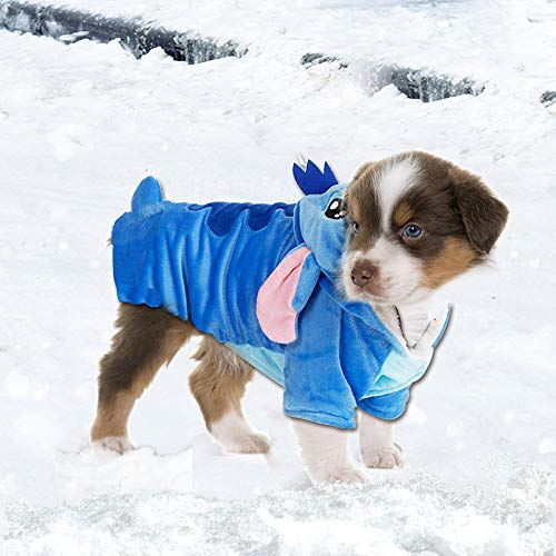 Dog Hoodie, Dog Halloween Costume Xmas Pajamas Outfit, Pet Coat Cartoon Costumes for Small Medium Large Dogs and Cats for Halloween Christmas and Winter -M