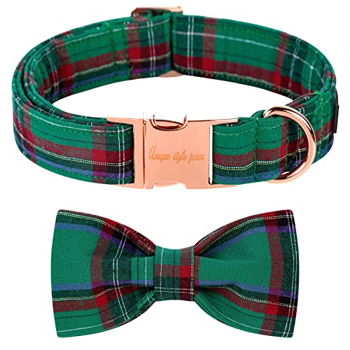 Unique style paws Halloween Dog Collar with Bow Tie Pumpkin Cotton Collar Adjustable Puppy Collar for Small Medium Large Dogs-S