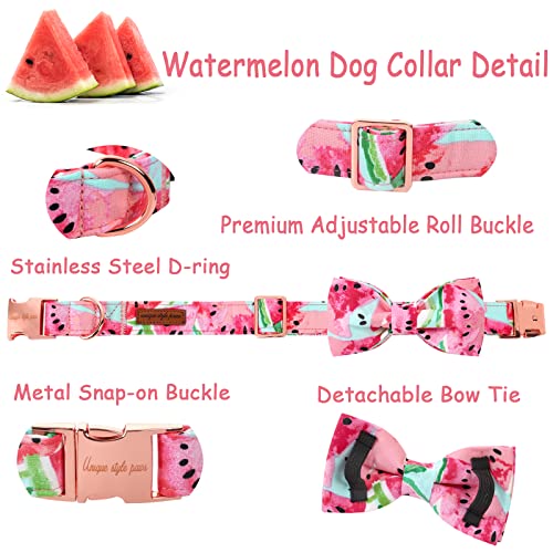 Unique Style Paws Cotton Dog Collar with Bow Halloween Pumpkin Plaid Dog Collar with Bow Tie for Small Medium Large Dogs Pets Gifts