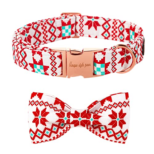 Unique Style Paws Pet Soft &Comfy Bowtie Dog Collar and Cat Collar Pet Gift for Dogs and Cats 6 Size and 7 Patterns