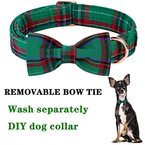 Unique style paws Halloween Dog Collar with Bow Tie Pumpkin Cotton Collar Adjustable Puppy Collar for Small Medium Large Dogs-S