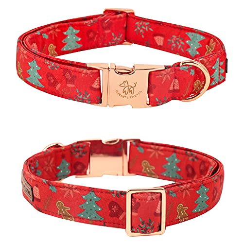 Elegant little tail Vintage Floral Dog Collar with Bow, Comfotable Dog Bowtie, Dog Collar Bow Adjustable Dog Collars for Small Medium Large Dogs