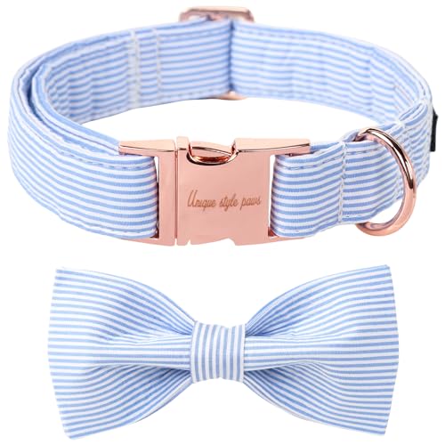 Unique Style Paws Pet Soft &Comfy Bowtie Dog Collar and Cat Collar Pet Gift for Dogs and Cats 6 Size and 7 Patterns