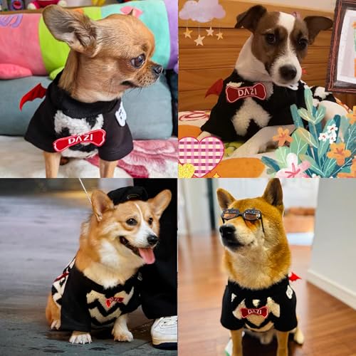 Dog Sweaters for Small Dogs Girl Boy, Dog Halloween Costume，Sherpa Fleece Dog Winter Clothes for Small Dogs Boy Girl