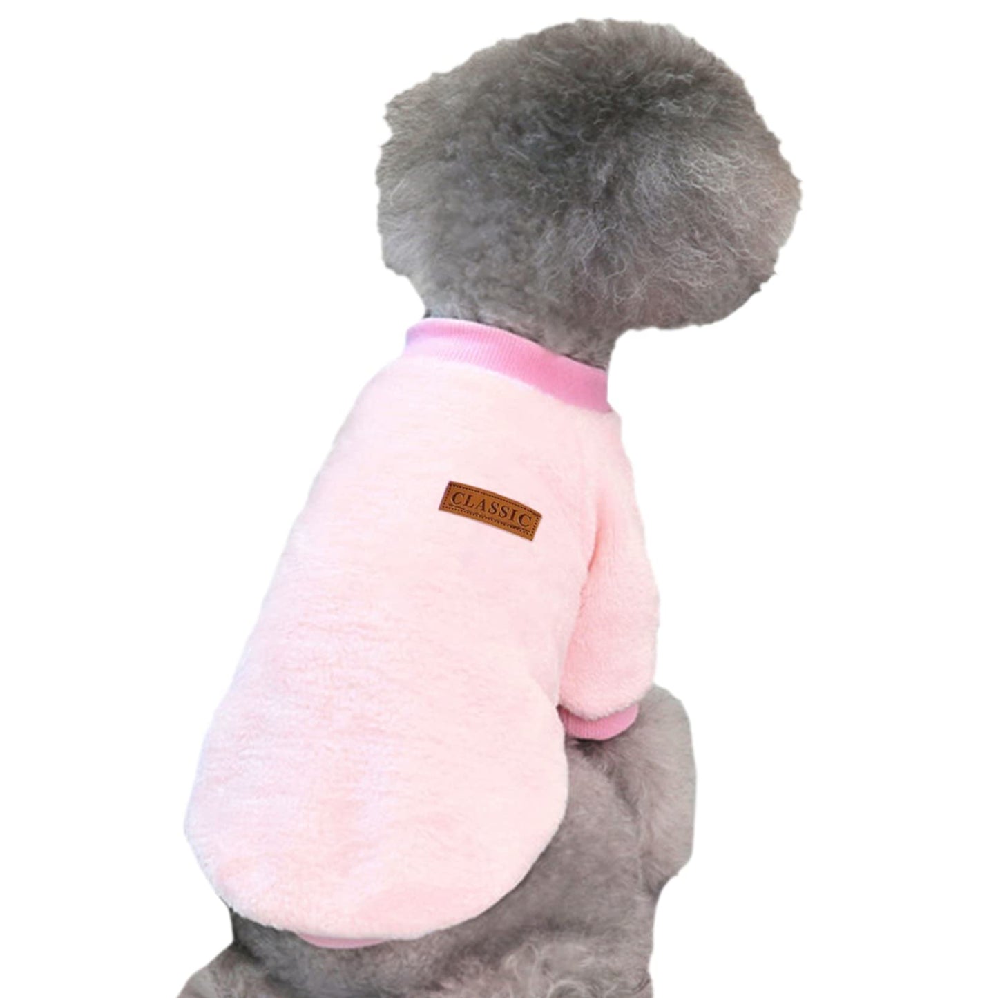 Jecikelon Dog Clothes Dogs Sweater Soft Puppies Clothing Winter Puppy Sweaters Warm Outfit for Dogs Small XXS XS Cat Apparel (Khaki, S)