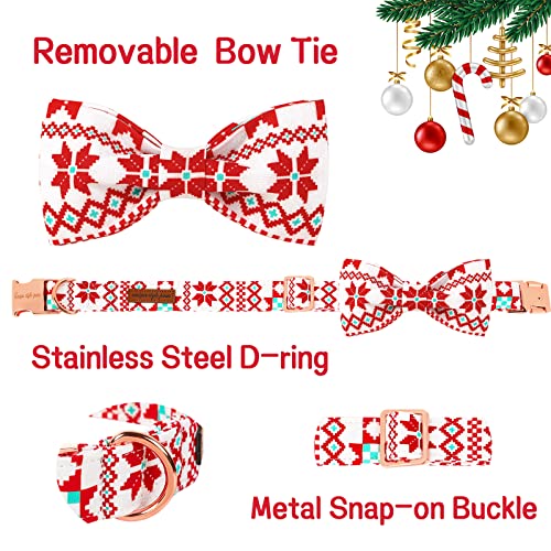 Unique Style Paws Pet Soft &Comfy Bowtie Dog Collar and Cat Collar Pet Gift for Dogs and Cats 6 Size and 7 Patterns