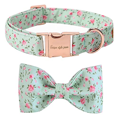 Unique Style Paws Pet Soft &Comfy Bowtie Dog Collar and Cat Collar Pet Gift for Dogs and Cats 6 Size and 7 Patterns