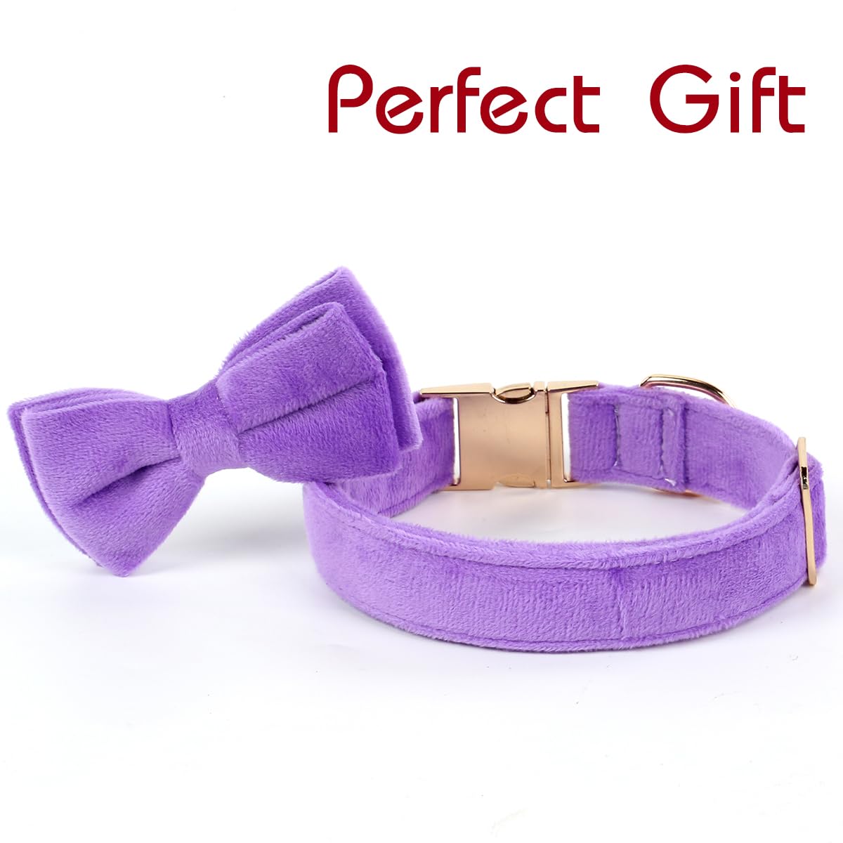 Dog Bowtie Collars, Cute Soft Dog Collar with Bow Tie, Safety Metal Buckle, Adjustable Collars for Boy and Girl Dogs Pets.