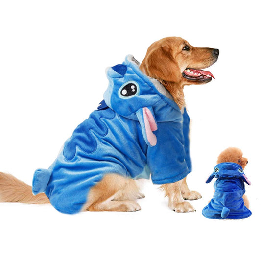 Dog Hoodie, Dog Halloween Costume Xmas Pajamas Outfit, Pet Coat Cartoon Costumes for Small Medium Large Dogs and Cats for Halloween Christmas and Winter -M