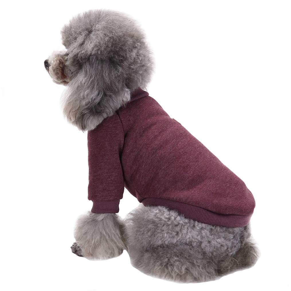 Jecikelon Dog Clothes Dogs Sweater Soft Puppies Clothing Winter Puppy Sweaters Warm Outfit for Dogs Small XXS XS Cat Apparel (Khaki, S)