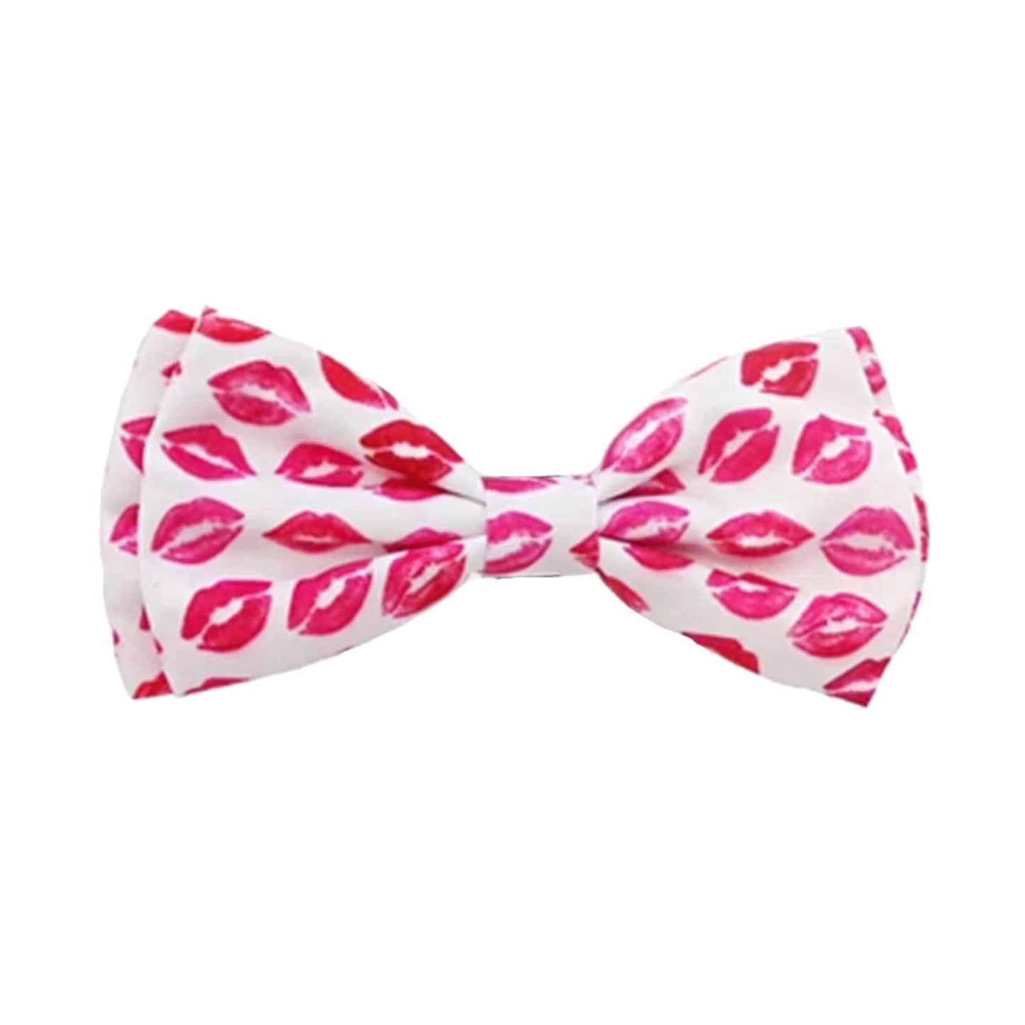 Huxley & Kent Bow Tie for Pets | Kisses (Small) | Valentine's Day Pet Bow Tie Collar Attachment | Fun Bow Ties for Dogs & Cats | Cute, Comfortable, and Durable