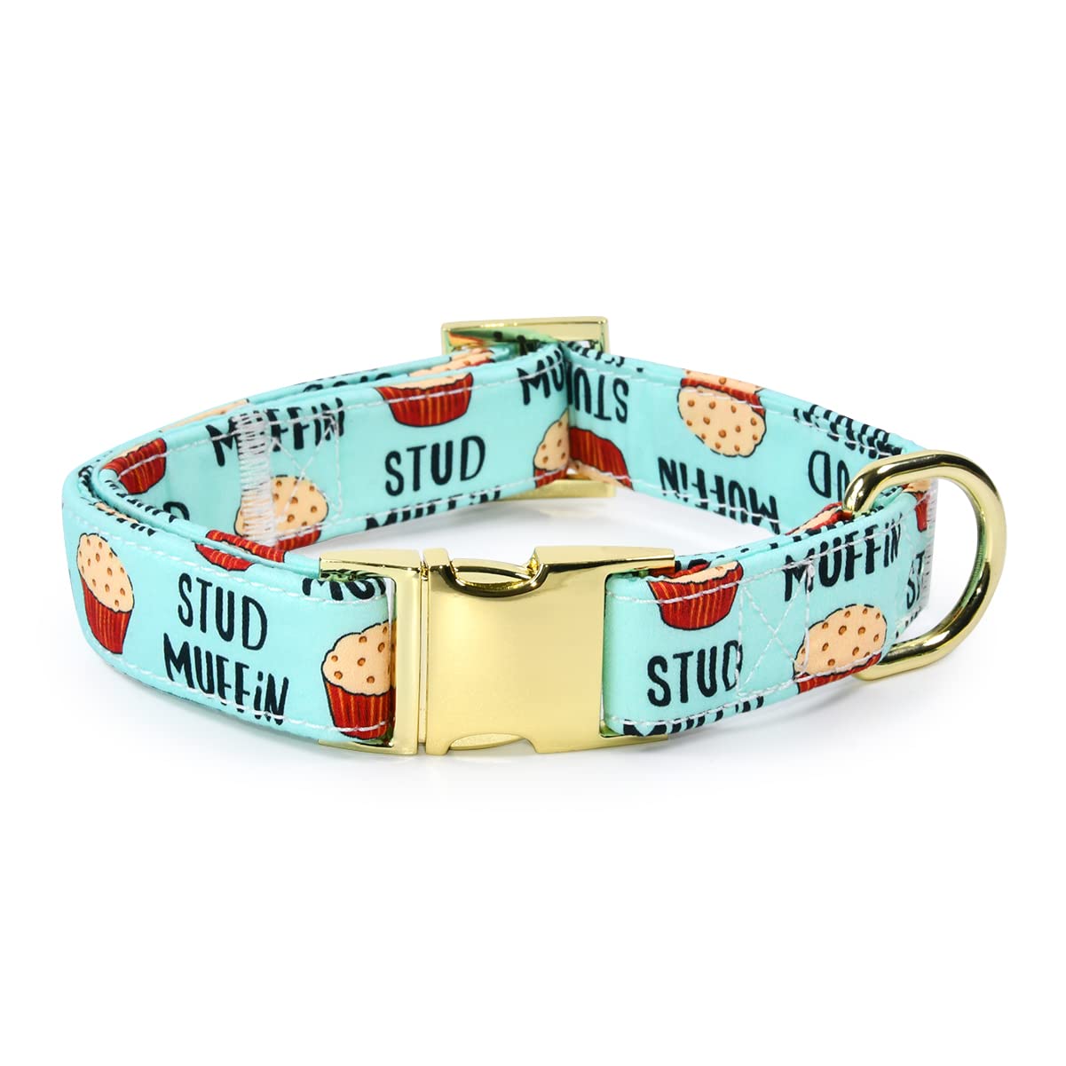 Stud Muffin Dog Bow Tie Dog Collar Accessory, Detachable Bowtie, Adjustable Collar for Small Medium Large Dogs