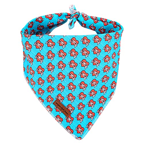 Unique style paws Valentine's Day Dog Collar with Bow Tie Black & Red Heart Puppy Collar Best Gothic Style Gift for Small Medium Large Boys Girls-M