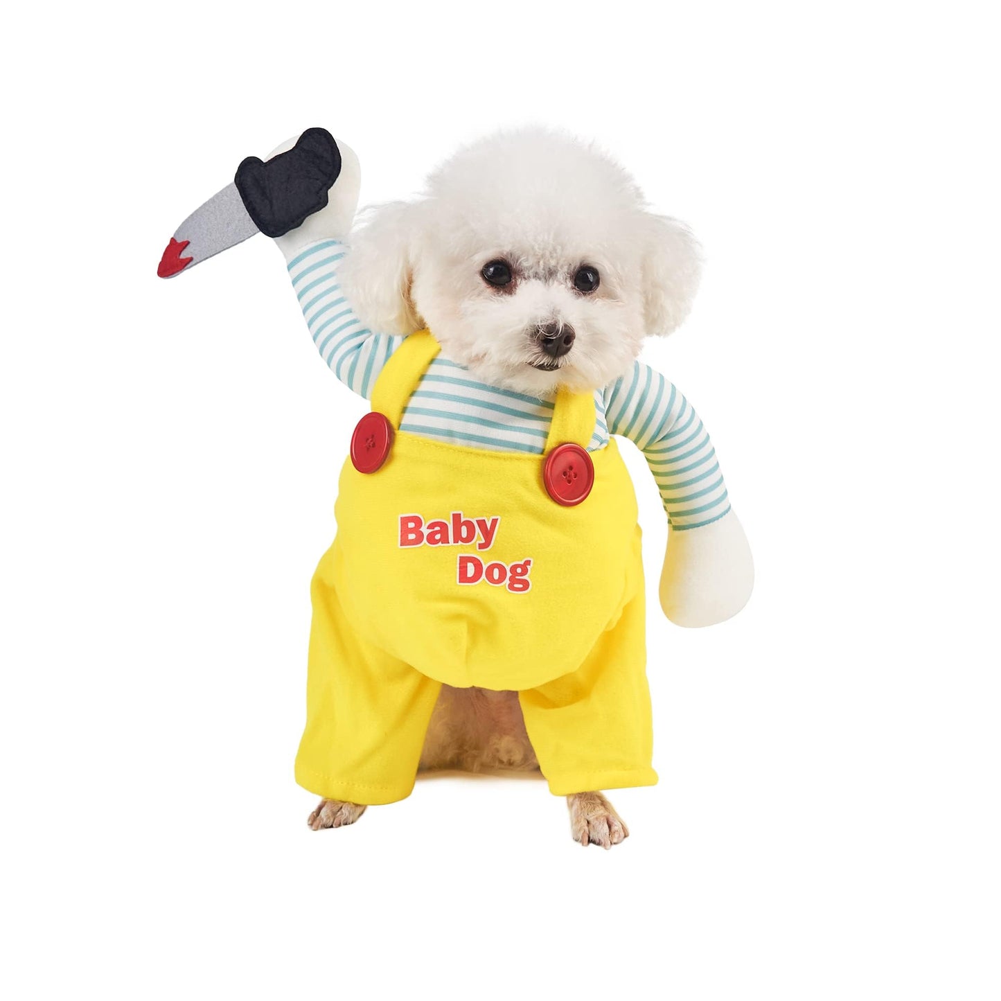 NACOCO Dog Halloween Scissors Style Doll Costume Pet Christmas Cosplay Adjustable Doll Funny Special Clothes Puppy Party Clothes for Small Dogs Cats (Small)