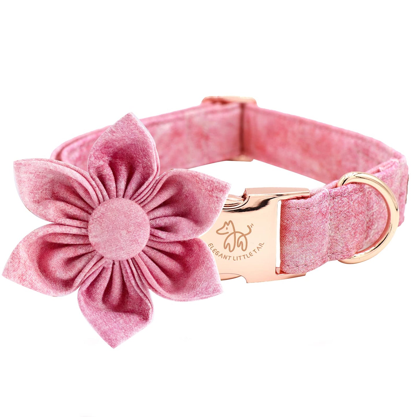 Elegant little tail Sunflower Girl Dog Collar for Female Dogs, Pet Collar Adjustable Dog Collars with Flower Gift for Medium Dogs