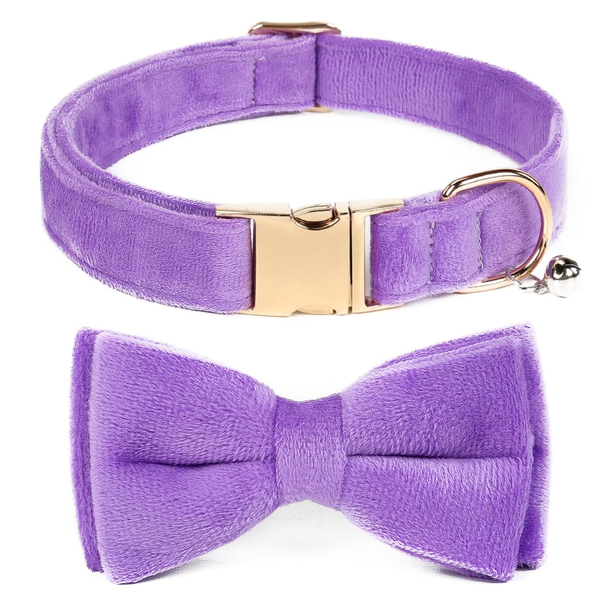 Dog Bowtie Collars, Cute Soft Dog Collar with Bow Tie, Safety Metal Buckle, Adjustable Collars for Boy and Girl Dogs Pets.