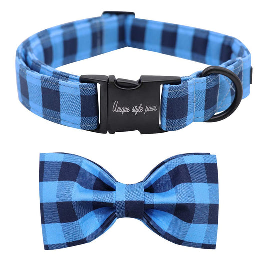 Unique Style Paws Pet Soft &Comfy Bowtie Dog Collar and Cat Collar Pet Gift for Dogs and Cats 6 Size and 7 Patterns