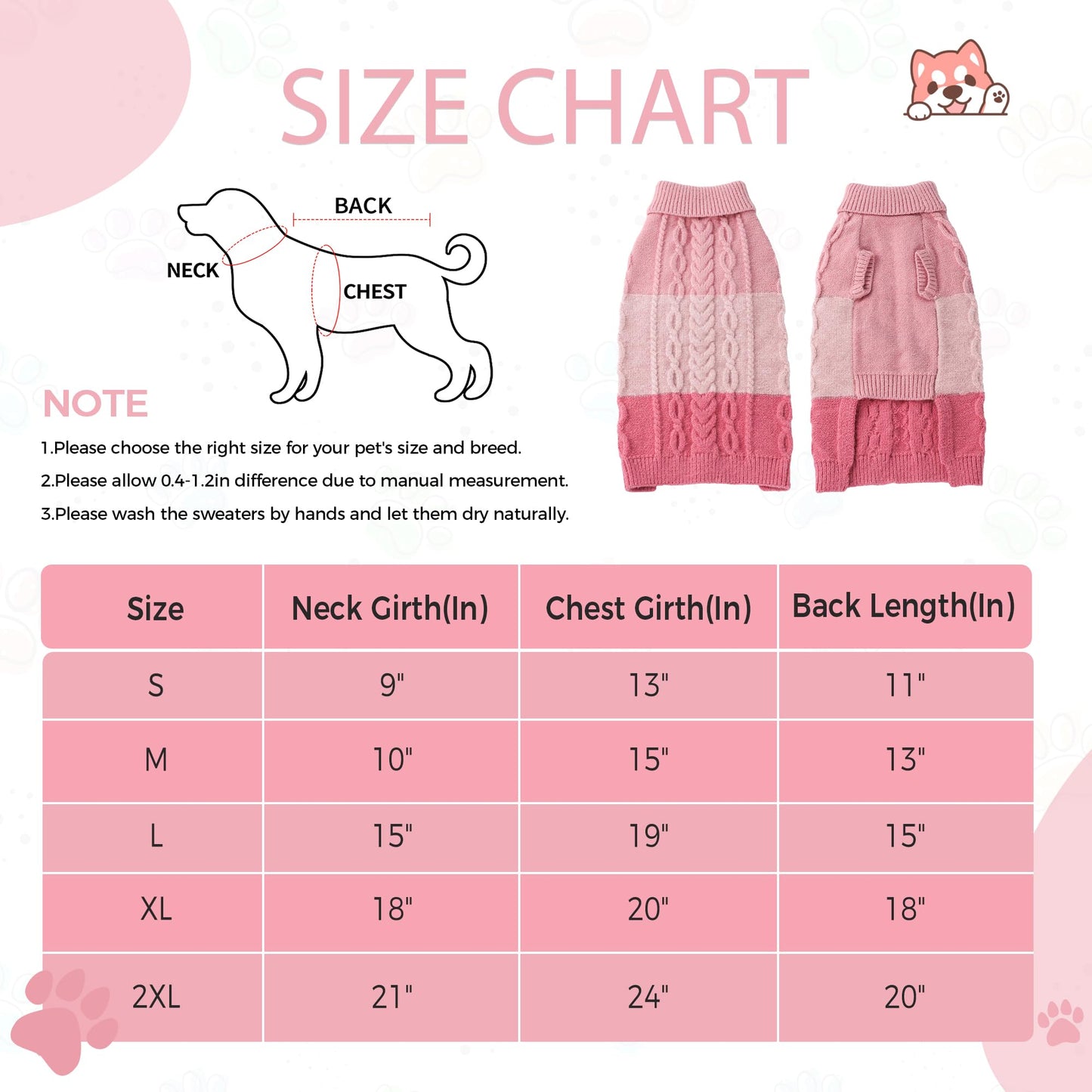 NACOCO Dog Sweater Color Block - Halloween Cat Knitted Clothes Pet Fashion Sweatshirt Soft Vest Thickening Winter Warm Knitwear Outfits Apparel for Small Medium Dog Puppy Kitten(Orange, M)