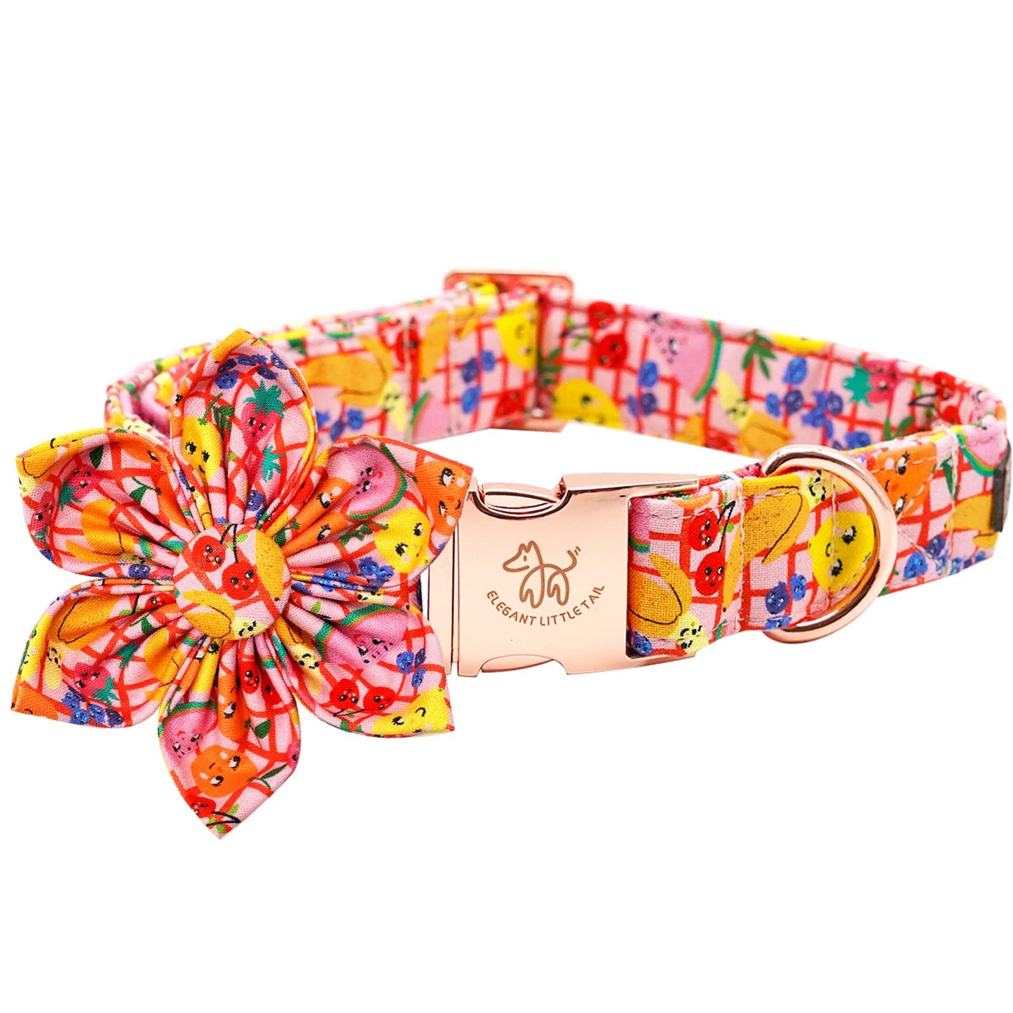 Elegant little tail Sunflower Girl Dog Collar for Female Dogs, Pet Collar Adjustable Dog Collars with Flower Gift for Medium Dogs