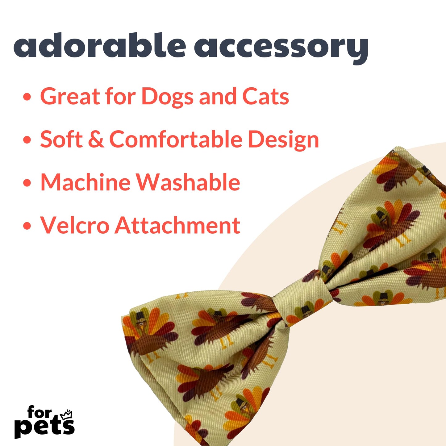 Huxley & Kent Bow Tie for Pets | Fall Check (Extra-Large) | Bow Tie Collar Attachment | Fun Bow Ties for Dogs & Cats | Cute, Comfortable, and Durable | H&K Bow Tie