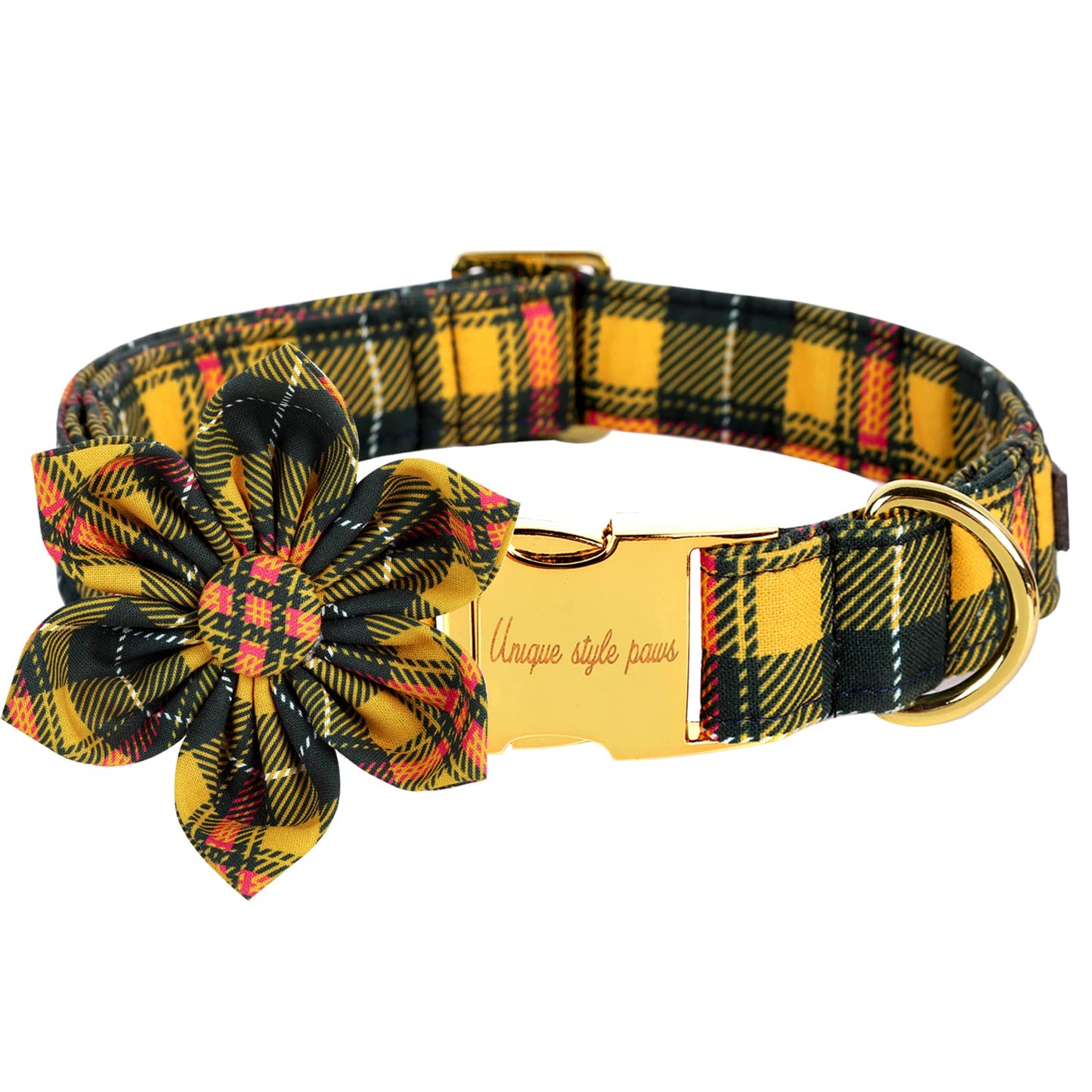 Unique style paws Halloween Dog Collar with Bow Tie Pumpkin Cotton Collar Adjustable Puppy Collar for Small Medium Large Dogs-S