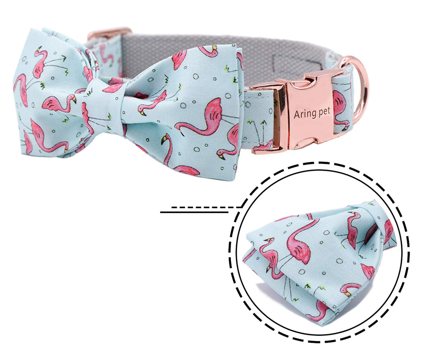 ARING PET Bowtie Dog Collar, Dog Collar with Bow, Adjustable Dog Collars for Small Medium Large Dogs.