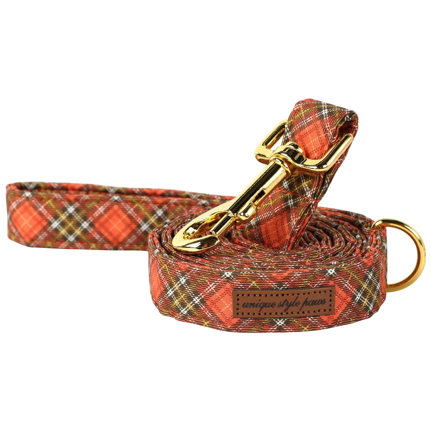 Unique Style Paws Cotton Dog Collar with Bow Halloween Pumpkin Plaid Dog Collar with Bow Tie for Small Medium Large Dogs Pets Gifts