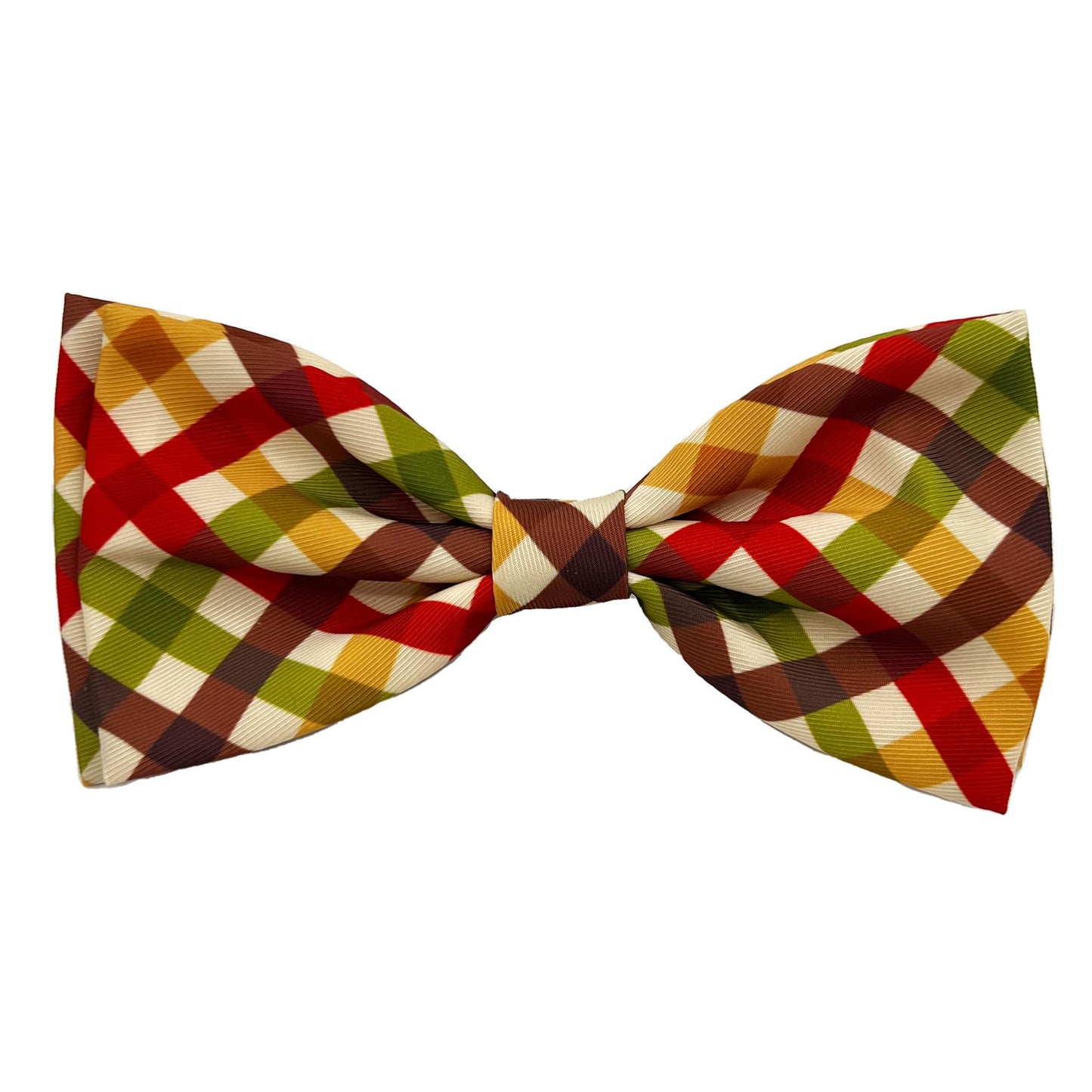 Huxley & Kent Bow Tie for Pets | Fall Check (Extra-Large) | Bow Tie Collar Attachment | Fun Bow Ties for Dogs & Cats | Cute, Comfortable, and Durable | H&K Bow Tie