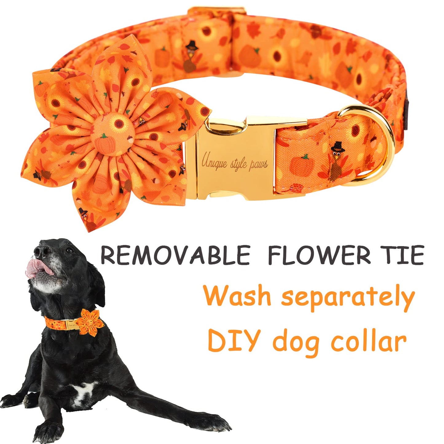 Unique Style Paws Pet Soft &Comfy Bowtie Dog Collar and Cat Collar Pet Gift for Dogs and Cats 6 Size and 7 Patterns