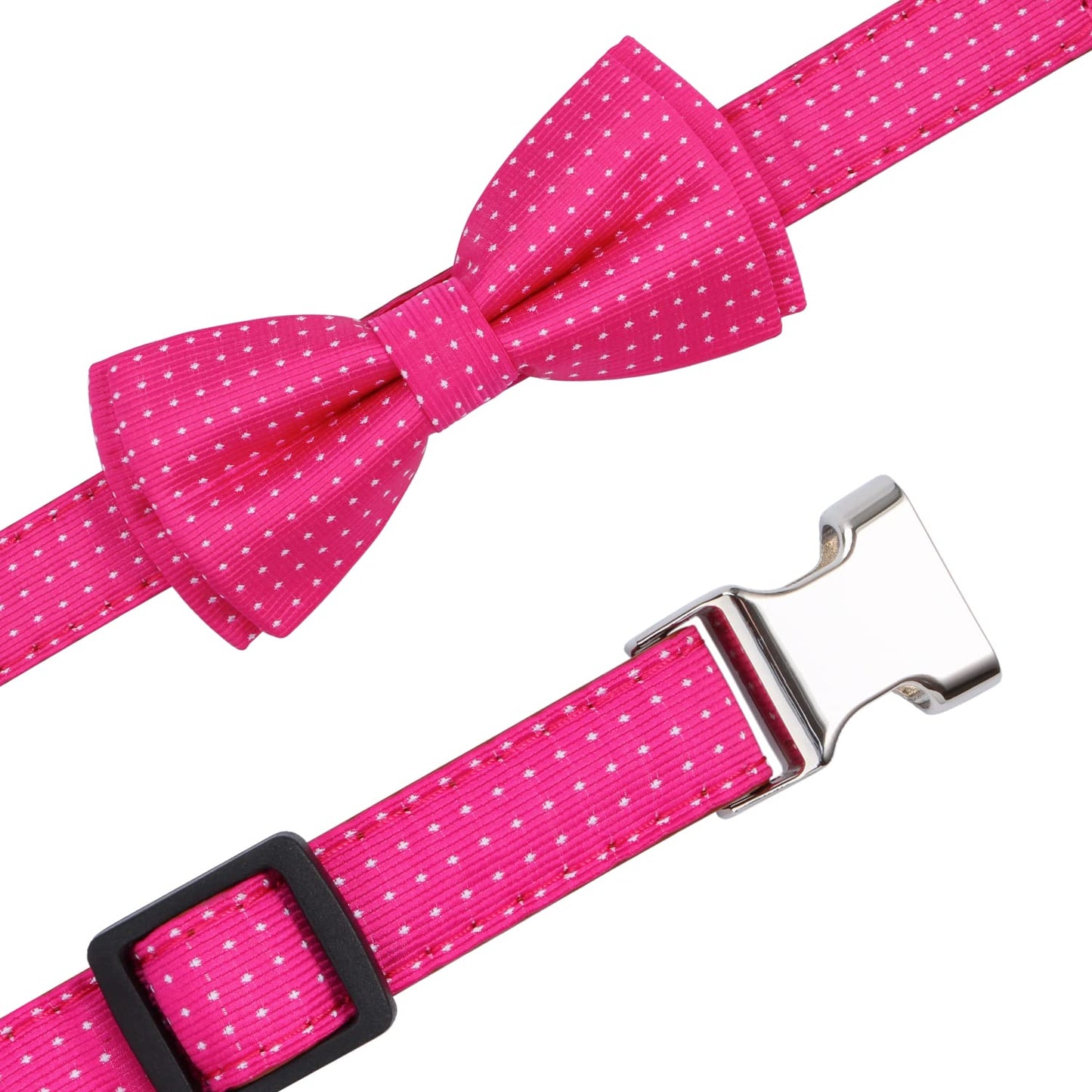 Rhea Rose Dog Collar with Bow Tie for Girl or Boy Gift Soft Durable Bowtie Paisley Small