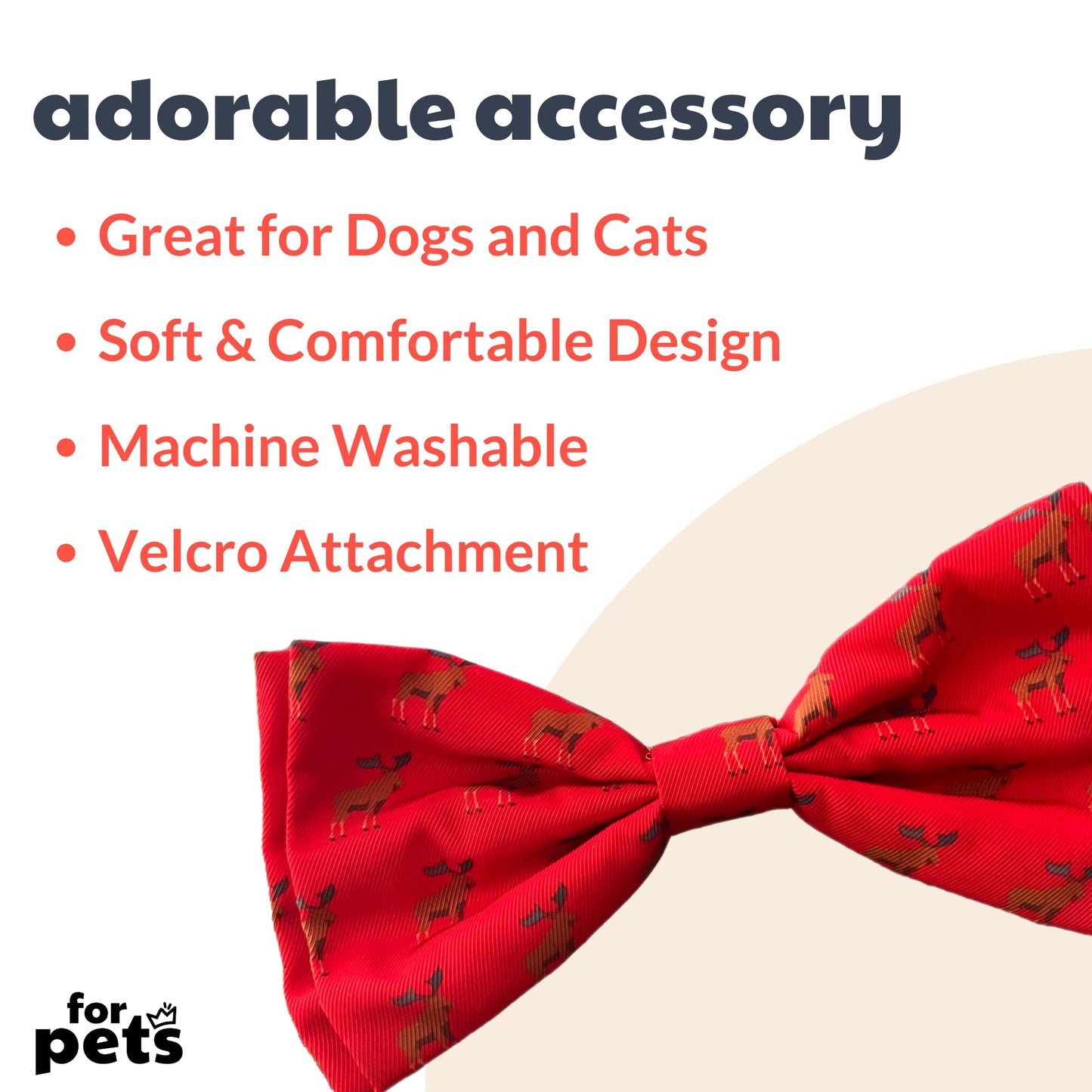 Huxley & Kent Bow Tie for Pets | Fall Check (Extra-Large) | Bow Tie Collar Attachment | Fun Bow Ties for Dogs & Cats | Cute, Comfortable, and Durable | H&K Bow Tie