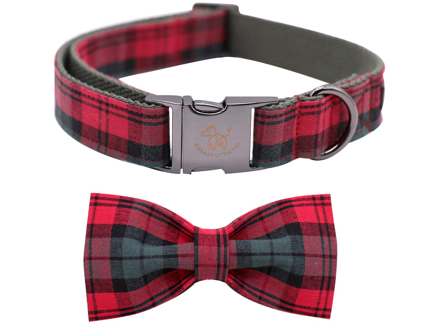 Elegant little tail Dog Collar with Bow, Bowtie Dog Collar, Adjustable Fall Dog Collars for Small Medium Large Dogs