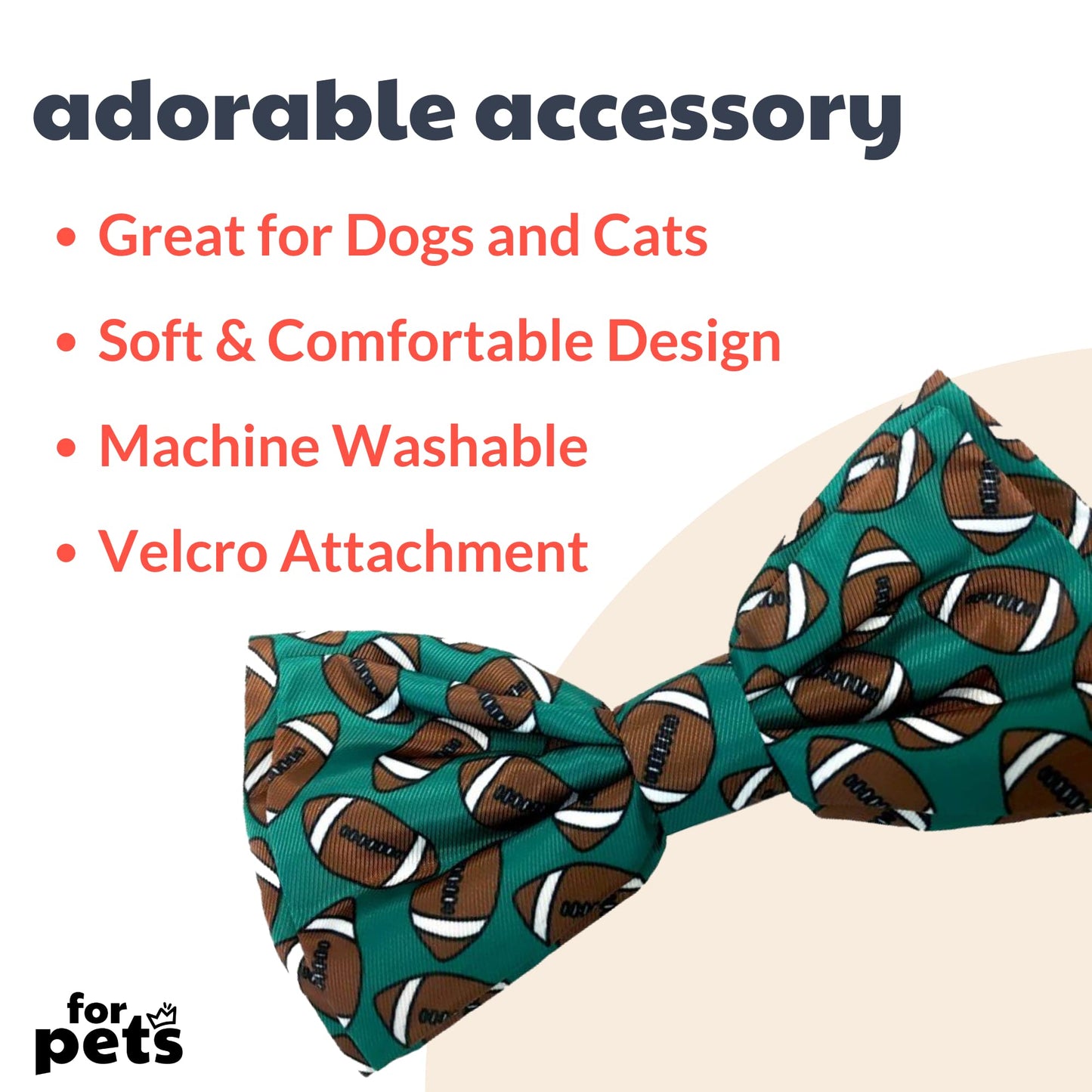 Huxley & Kent Bow Tie for Pets | Fall Check (Extra-Large) | Bow Tie Collar Attachment | Fun Bow Ties for Dogs & Cats | Cute, Comfortable, and Durable | H&K Bow Tie