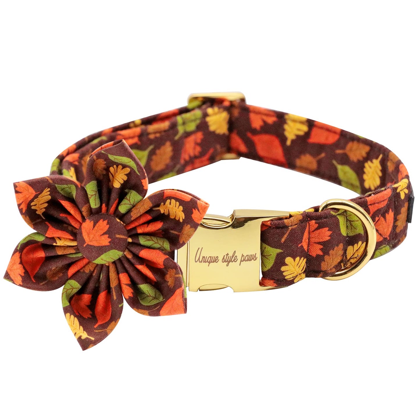 Unique style paws Halloween Dog Collar with Bow Tie Pumpkin Cotton Collar Adjustable Puppy Collar for Small Medium Large Dogs-S