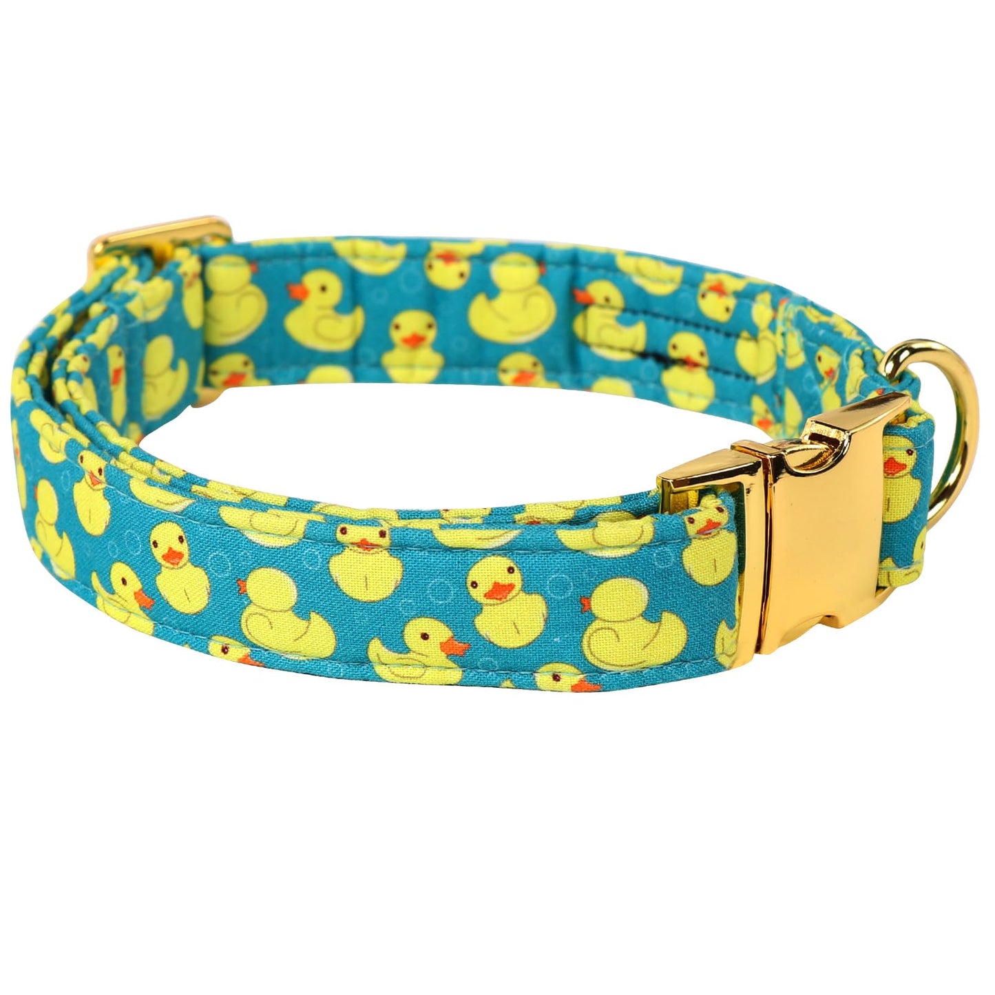 Maca Bates Duck Dog Collar with Bow Bowtie for Dogs Bow Tie Adjustable Breakaway Green Summer Thick Collars Accessories Birthday Gift Colar for XS Small Medium Large XL Boy Girl Male Female Puppy Pet