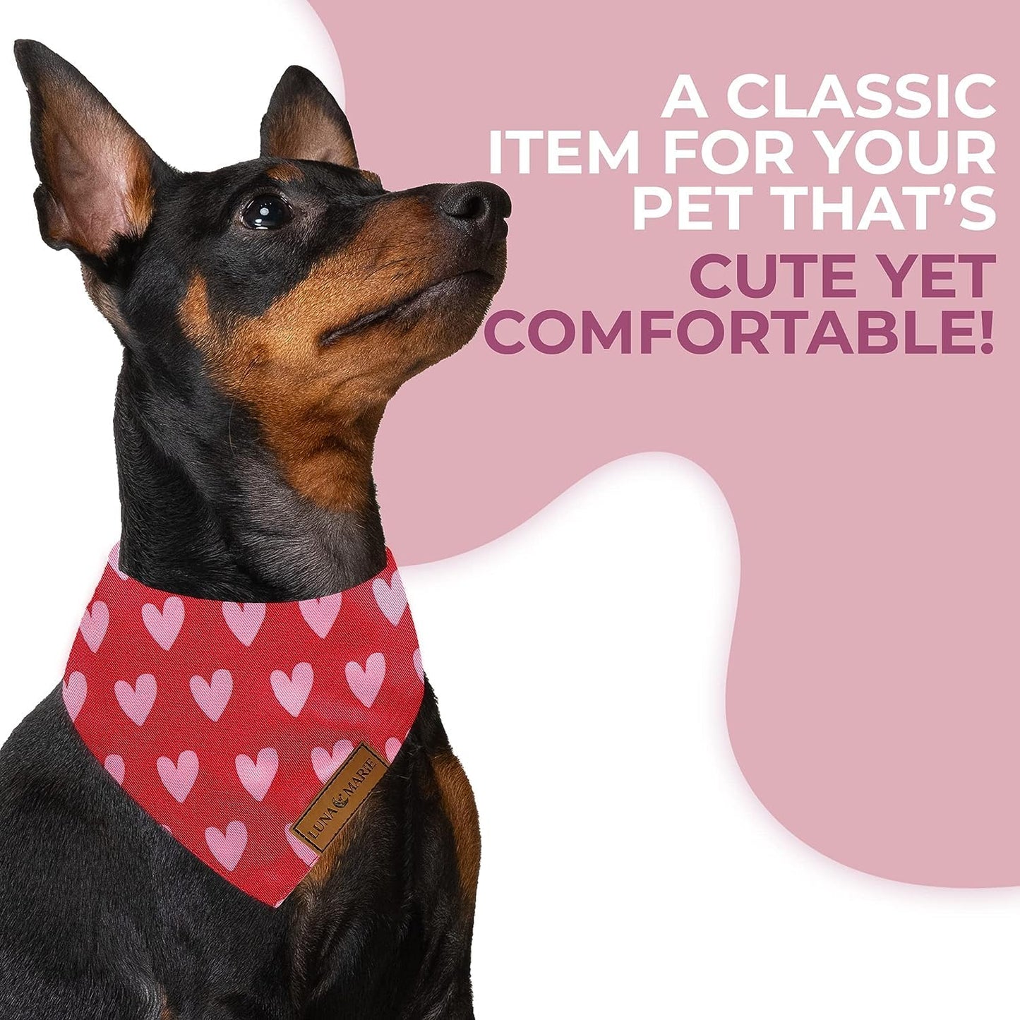 Luxury Pet Birthday Bandanas -Premium & Silky Poly Fabric | 100% Handmade | Custom Shape Dual Layered (Birthday Girl, Medium)