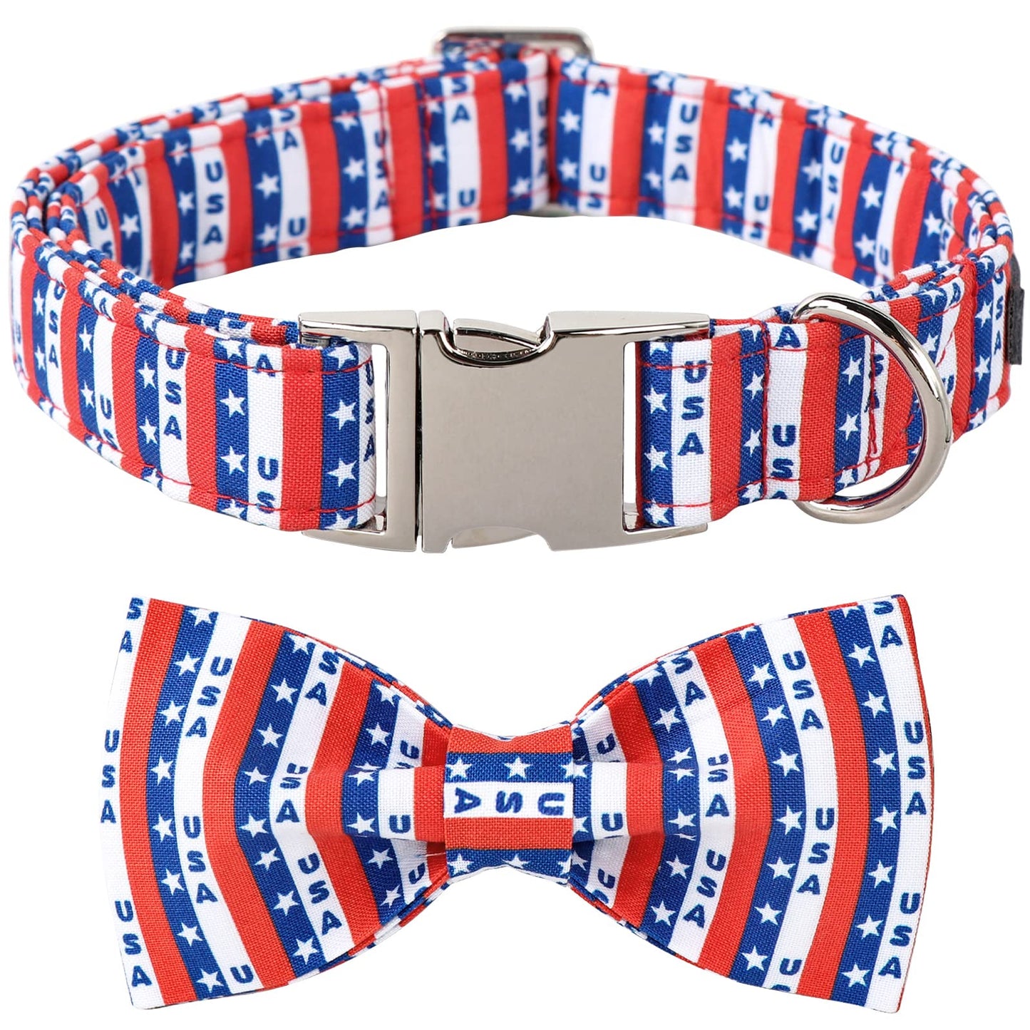 ARING PET Bowtie Dog Collar, Dog Collar with Bow, Adjustable Dog Collars for Small Medium Large Dogs.