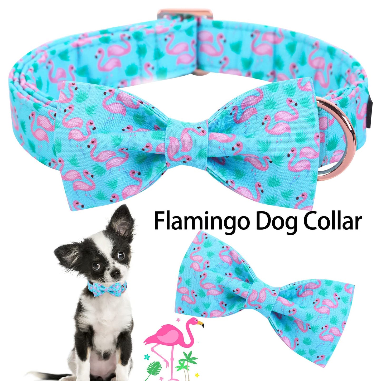 ARING PET Bowtie Dog Collar, Dog Collar with Bow, Adjustable Dog Collars for Small Medium Large Dogs.