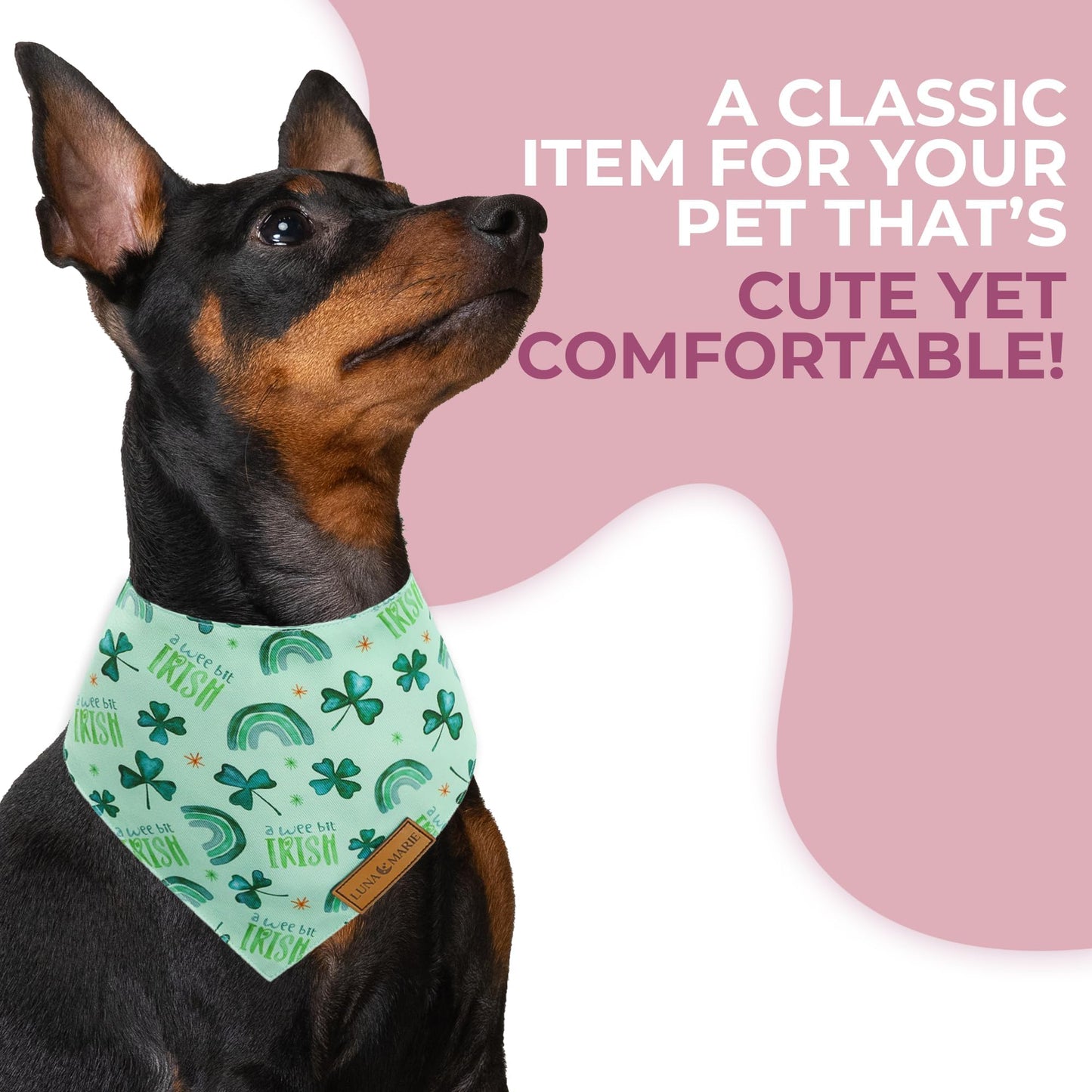 Luxury Pet Birthday Bandanas -Premium & Silky Poly Fabric | 100% Handmade | Custom Shape Dual Layered (Birthday Girl, Medium)