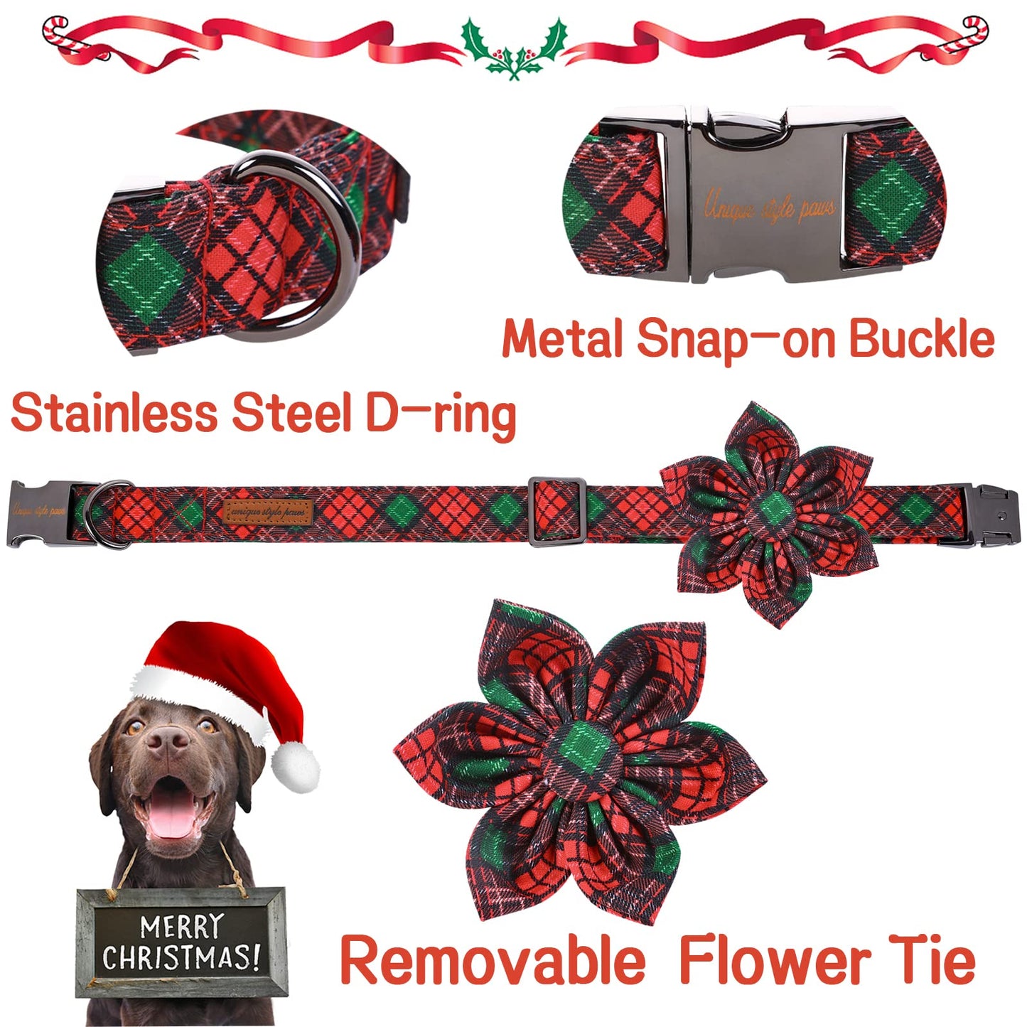 Unique Style Paws Pet Soft &Comfy Bowtie Dog Collar and Cat Collar Pet Gift for Dogs and Cats 6 Size and 7 Patterns