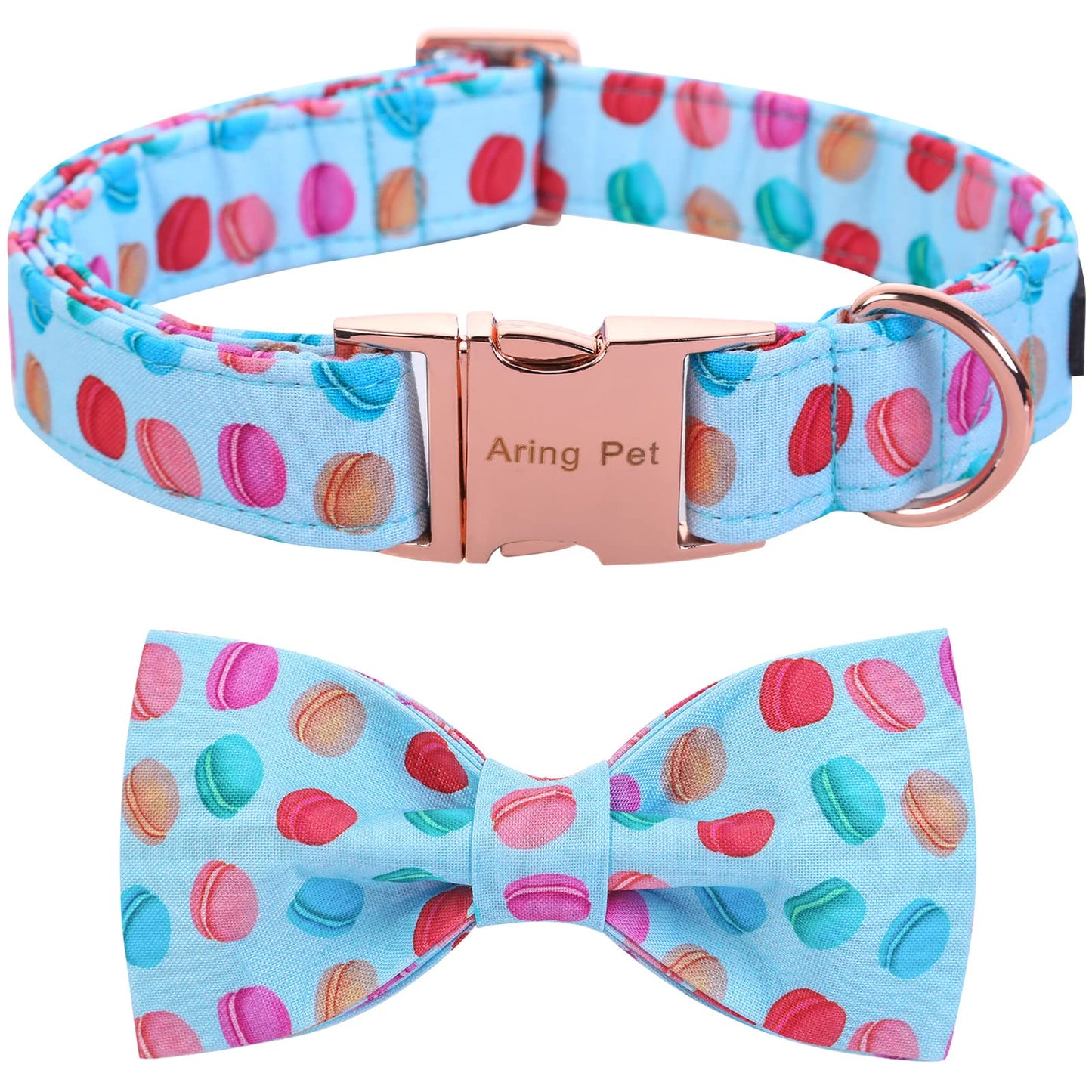 ARING PET Bowtie Dog Collar, Dog Collar with Bow, Adjustable Dog Collars for Small Medium Large Dogs.