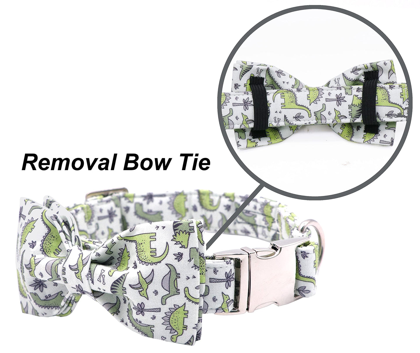 ARING PET Bowtie Dog Collar, Dog Collar with Bow, Adjustable Dog Collars for Small Medium Large Dogs.