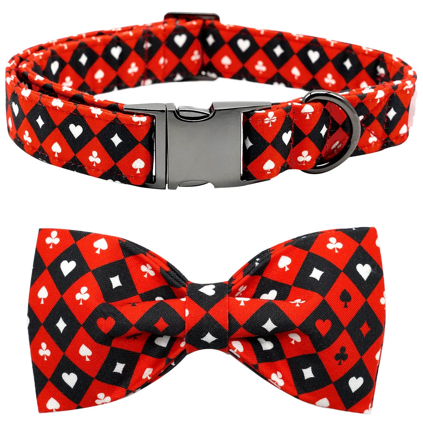 Dog Collar, Shark Print Bowtie Dog Collar Boy Pet Collar Bow Tie Collar for Dogs Soft Durable Adjustable Dog Collars for Small Dogs