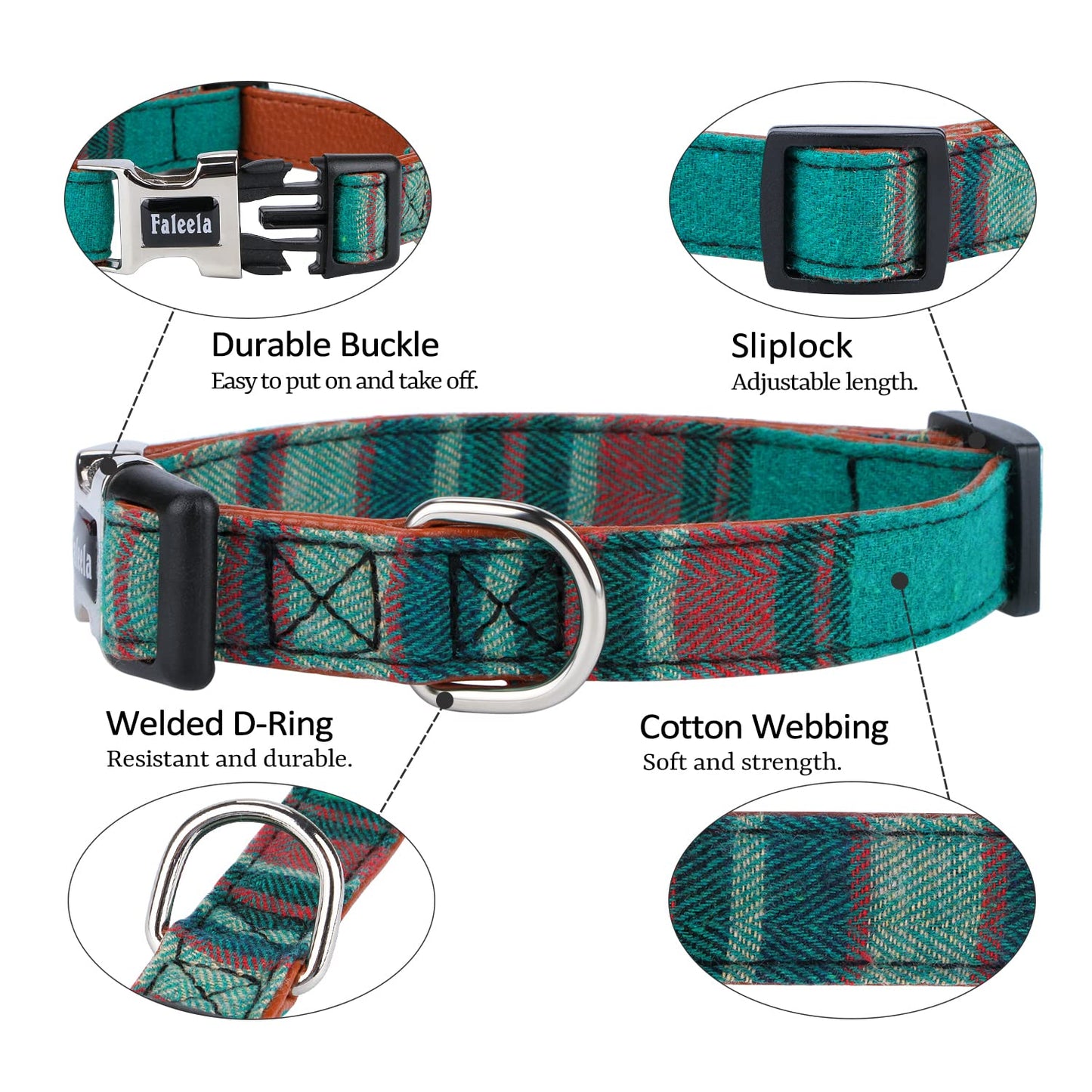 Faleela Soft &Comfy Bowtie Dog Collar,Detachable and Adjustable Bow Tie Collar,for Small Medium Large Pet (S, Blue)