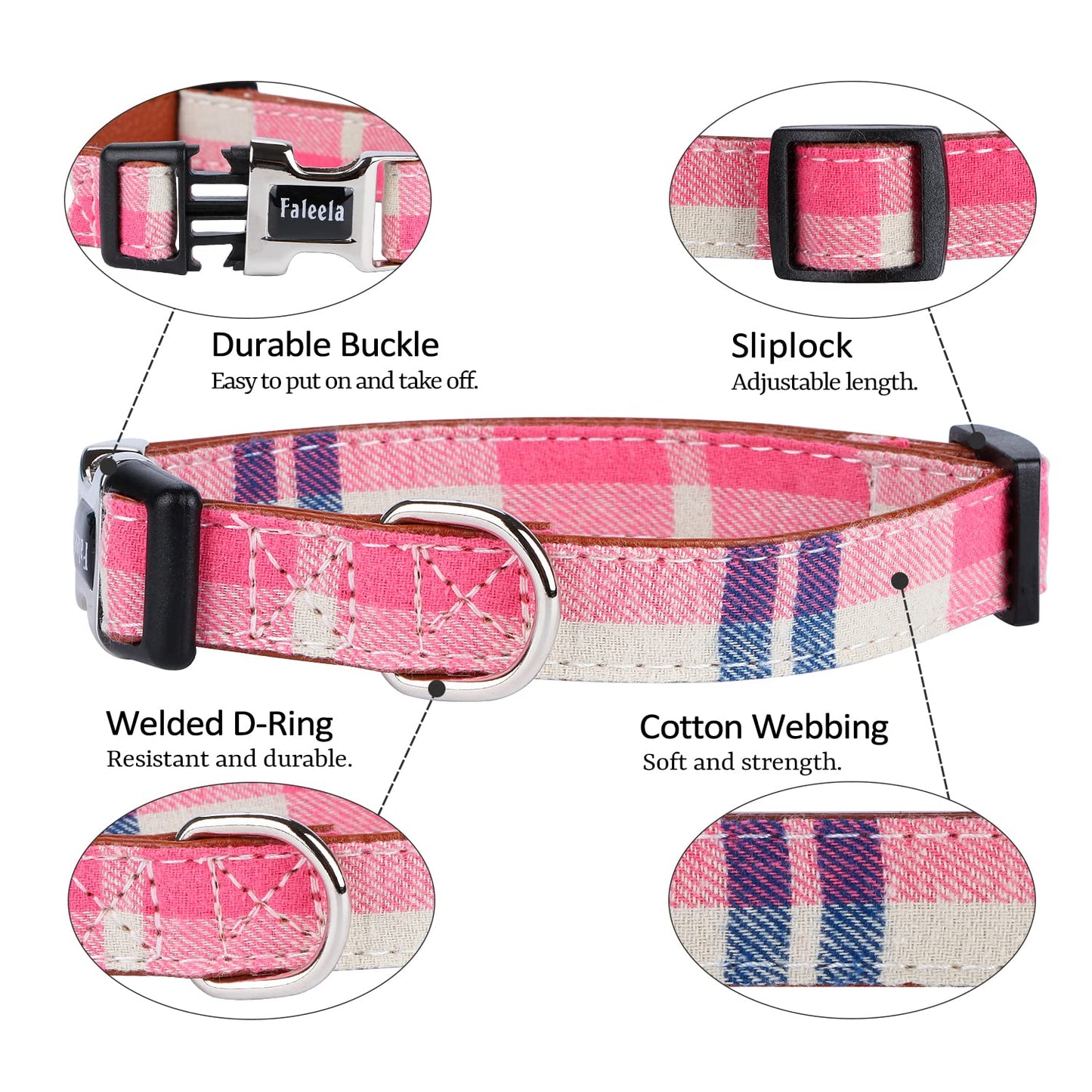 Faleela Soft &Comfy Bowtie Dog Collar,Detachable and Adjustable Bow Tie Collar,for Small Medium Large Pet (S, Blue)